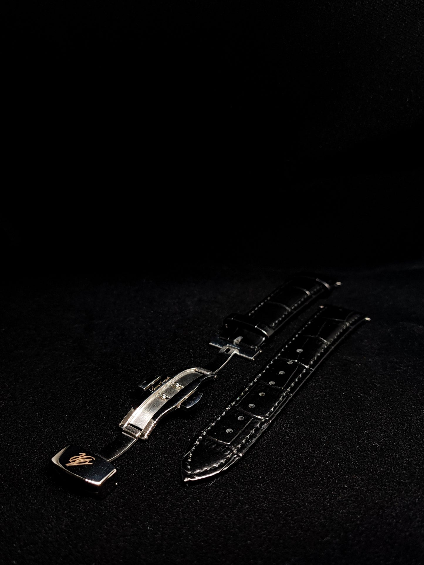 Armorino New Era – Black Edition Reloj Automático Plata con Dial Negro y Correa de Acero y Cuero Negro
