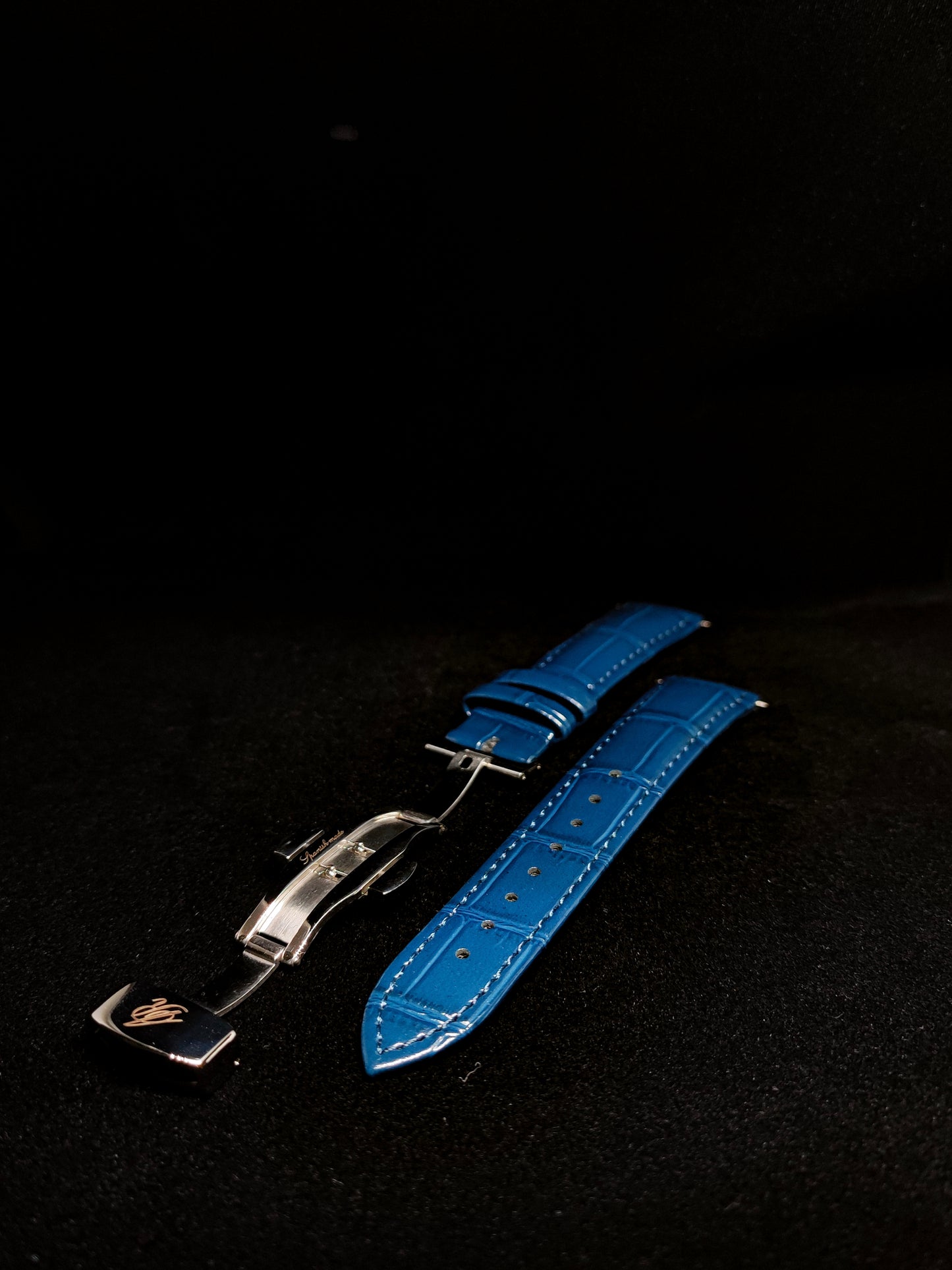 Armorino New Era – Blue Edition Reloj Automático Plata con Dial Azul y Correa de Acero y Cuero Azul